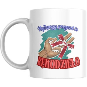 Kubek bekowy memowy - prezent rękodzieło