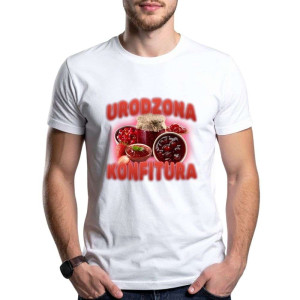 Bekowa koszulka cringe - urodzona konfitura XXL Biały