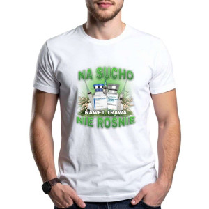 Bekowa koszulka cringe - na sucho nie rośnie XXL Biały