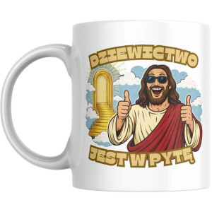 Kubek bekowy memowy - dziewictwo jest w pyte