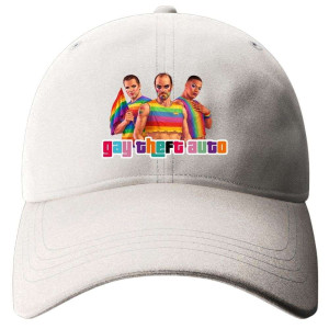 Czapka z daszkiem bekowa - gay theft auto gta Biały