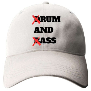 Czapka z daszkiem bekowa - drum and bass Biały