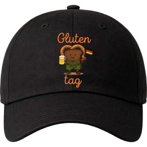 Czapka z daszkiem bekowa - gluten tag Czarny