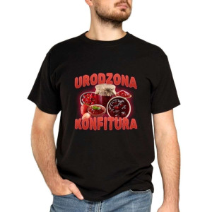Bekowa koszulka cringe - urodzona konfitura XXL Czarny
