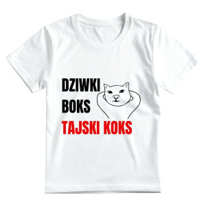 Bekowa koszulka - Dz*wki boks tajski koks XXL Biały