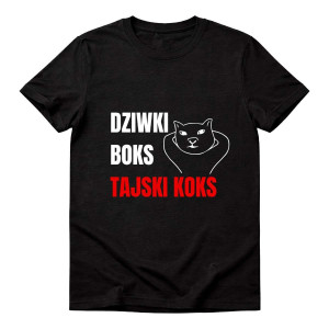 Bekowa koszulka - Dz*wki boks tajski koks XXL Czarny