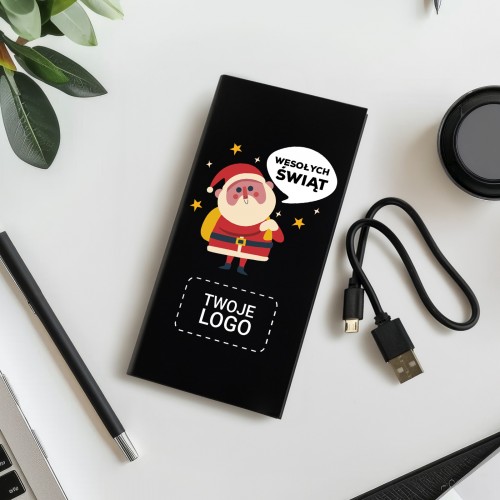 Powerbank 20000mah z nadrukiem dla pracownika - Świąteczny
