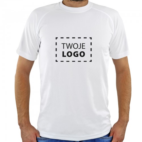 Koszulka męska z nadrukiem logo Rozmiar L - Mundurek