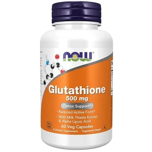 NOW Glutation 500 Mg Med Melketistel – 60 Vegkapsler