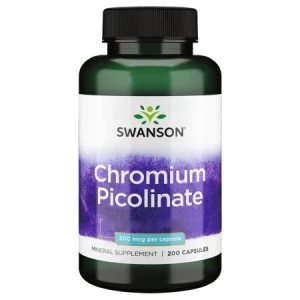 SWANSON Krom Pikolinat 200 Mcg – 200 Vegkapsler
