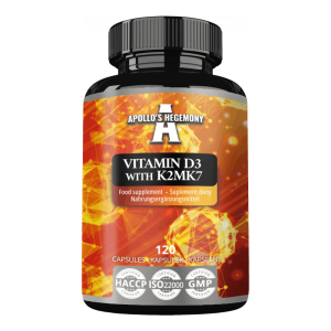 Apollo's Hegemony Vitamin D3 4000 Iu + K2 Mk-7 125 Μg – 120 Vegkapsler