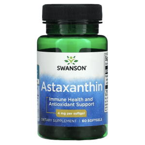SWANSON Astaxanthin 4 Mg Haematococcus – 60 Softgels