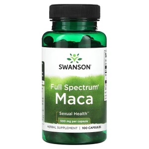 SWANSON Maca Rot 500 Mg Full Spectrum – 100 Vegkapsler