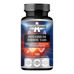 Apollo's Hegemony Kaliumjodid – Jod 150 Μg – 180 Tabletter – 720 Daglige Doser - 60 Mg Per Tablett