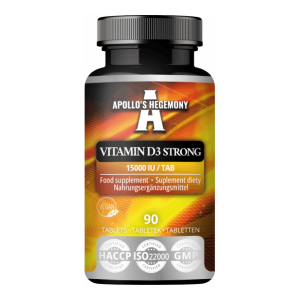 Apollo's Hegemony Vitamin D3 Høy Dose 3750 Iu Per Dose – 90 Tabletter