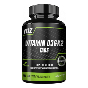 MZ Vitamin D3 50 Μg Og K2 Mk-7 50 Μg – 180 Tabletter