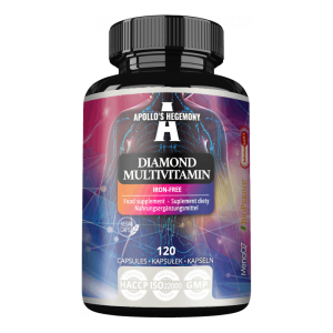 Apollo's Hegemony Diamond Multivitamin 37 Bioaktive Ingredienser Vegansk – 120 Kapsler