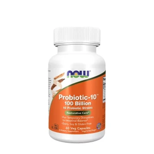 NOW Probiotika 100 Milliarder 10 Stammer 60 Vkapsler
