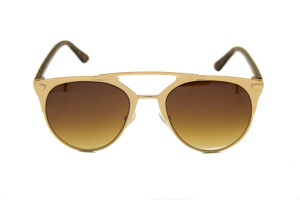 OKULARY PRZECIWSŁONECZNE STALOWE ROSE GOLD PANTERKA