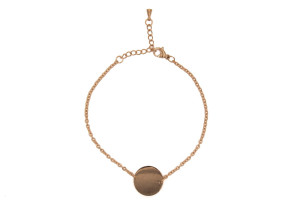 BRANSOLETKA OKRĄGŁA BLASZKA ROSE GOLD MISSMAD