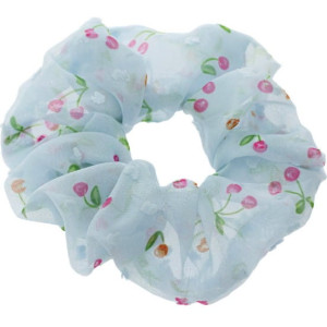 GUMKA SCRUNCHIE TIULOWA WISIENKI BŁĘKITNA