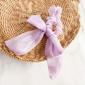 GUMKA DO WŁOSÓW TIULOWA KOKARDA LILAC