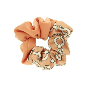 GUMKA DO WŁOSÓW SCRUNCHIE FROTKA WZORY KOLOR BRZOSKWINIOWY