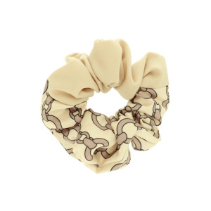 GUMKA DO WŁOSÓW SCRUNCHIE FROTKA WZORY KOLOR KREMOWY