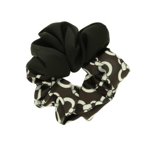 GUMKA DO WŁOSÓW SCRUNCHIE FROTKA WZORY KOLOR CZARNO BIAŁY