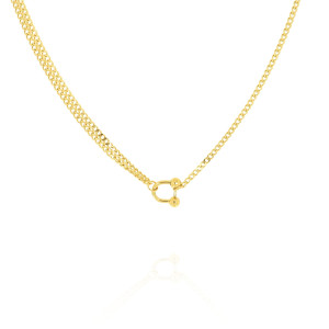 NASZYJNIK STAL 316 L KOLOR ZŁOTY OZDOBA