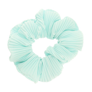 FROTKA DO WŁOSÓW SCRUNCHIE PLISOWANA KOLOR TURKUSOWY