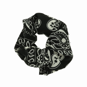 GUMKA SCRUNCHIE KOLOR CZARNY BANDAMKA