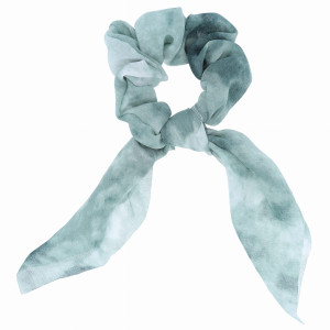 GUMKA DO WŁOSÓW SCRUNCHIE KOKARDKA KOLOR ZIELONY CIENIOWANY