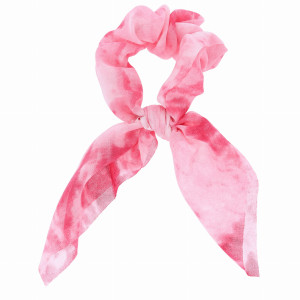 GUMKA DO WŁOSÓW SCRUNCHIE KOKARDKA KOLOR RÓŻOWY CIENIOWANY