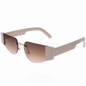 OKULARY PRZECIWSŁONECZNE PROSTOKĄTNE VINTAGE KOLOR BRUDNY RÓŻ DUST PINK