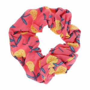 GUMKA DO WŁOSÓW SCRUNCHIE OWOCE KOLOR RÓŻOWY