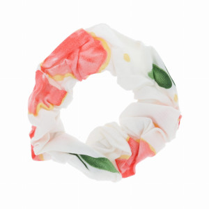 GUMKA DO WŁOSÓW SCRUNCHIE OWOCE KOLOR BIAŁY