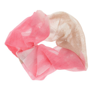 GUMKA DO WŁOSÓW SCRUNCHIE KOLOR RÓŻOWY BRĄZOWY