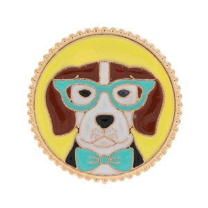 PRZYPINKA PIN PIES DOG KOLOR ŻÓŁTY