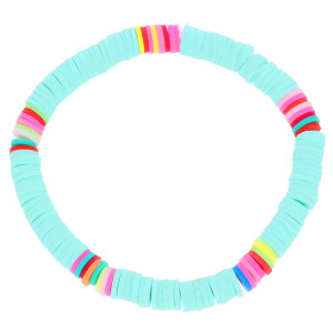BRANSOLETKA KORALIKI KOLOR MIĘTOWY
