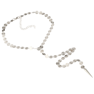 CHOKER BLASZKI SREBRNY BODY CHAIN