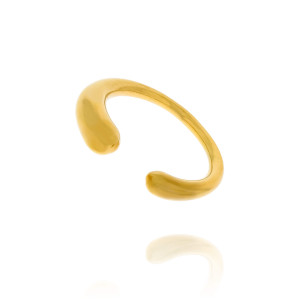 PIERŚCIONEK ŁEZKI MINI STAL CHIRURGICZNA KOLOR ZŁOTY
