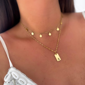 NASZYJNIK ZE STALI CHIRURGICZNEJ CHOKER Z KÓŁECZKAMI ZE STALI CHIRURGICZNEJ