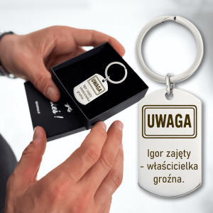 ELEGANCKI BRELOK MĘSKI ZE STALI CHIRURGICZNEJ 316L – PREZENT OD DZIEWCZYNY