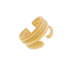 ELEGANCKI PIERŚCIONEK ZŁOTY OTWARTY KOBIECY AKCENT DLA KAŻDEJ STYLIZACJI