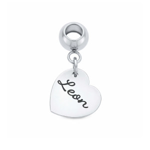 CHARMS DO BRANSOLETKI MODUŁOWEJ "MY STORY" SERCE Z GRAWEREM BLISKIEJ OSOBY SREBRNY