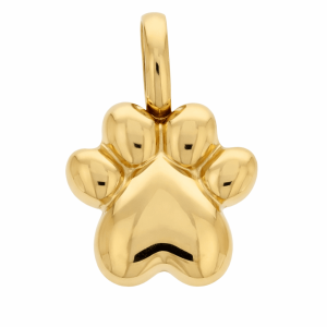 CHARMS UNIWERSALNY ZŁOTA ŁAPKA 3D DO BRANSOLETEK I NASZYJNIKÓW