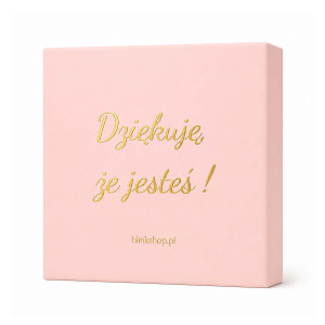 ZAPAKUJ NA PREZENT - RÓŻOWE PUDEŁKO JUBILERSKIE DZIĘKUJE ŻE JESTEŚ