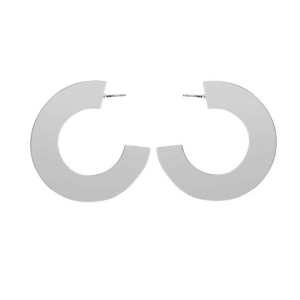 KOLCZYKI SREBRNE KOŁA CELEBRYTKI PŁASKIE HOT TREND