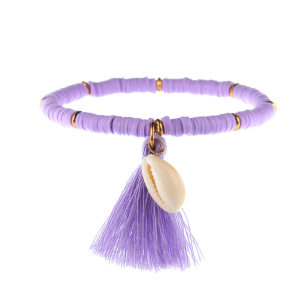 BRANSOLETKA FIOLETOWA CHWOST MUSZELKA